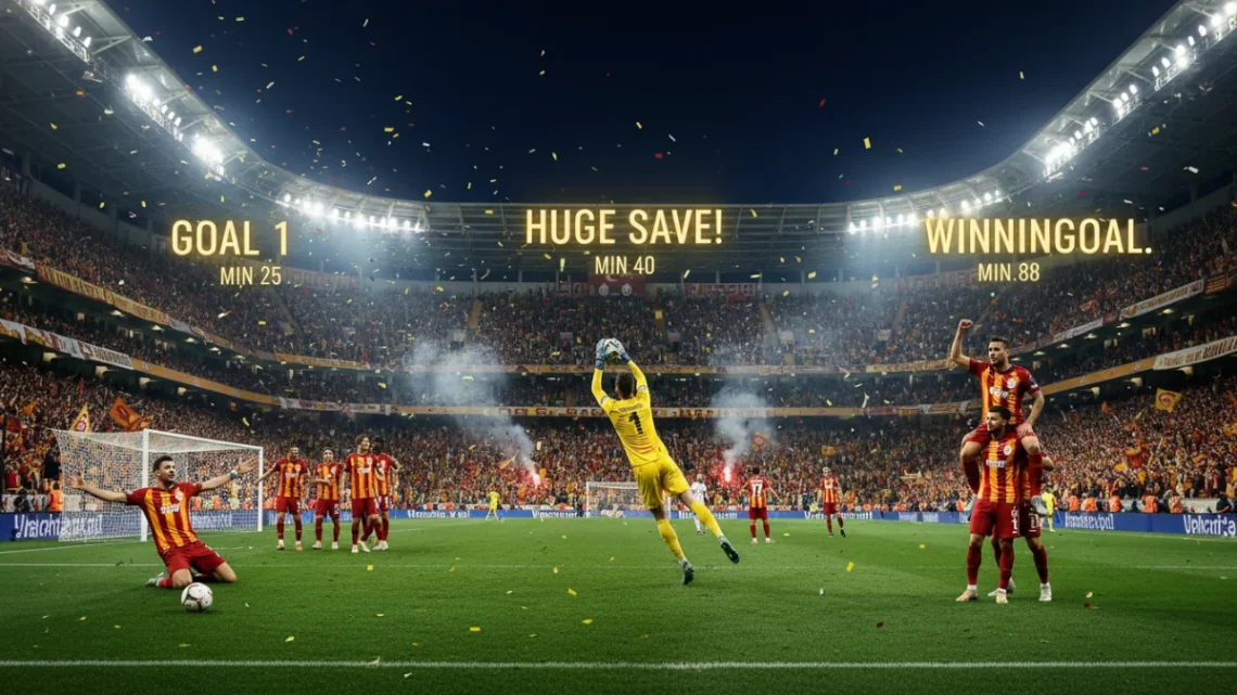 Galatasaray Fenerbahçe’yi 3-0’la Geçerek Şampiyonluğu Kovalıyor
